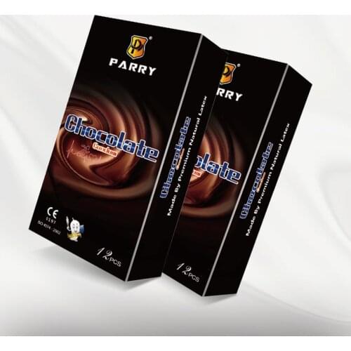 PARRY CONDOMS 24PCS Condom Super Lubricated Condom Chocolate Taste Male Skin-Friendly Large Amount Of Oil