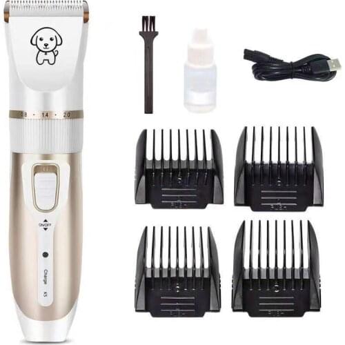 Professional Cat Animal Hair Display Pet Dog Hair Trimmer Shaver Clippers Low Noise Rechargeable Electric Set for Grooming Dogs