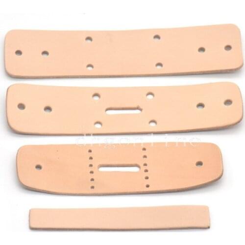 5 PCS 130mm 155mm 156mm Vegetable Tanned Leather Belt Connection Buckles Natural DIY for Suture Needle Buckle
