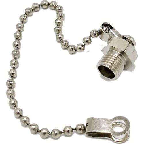 SMA End Cap Connector Metal Protective Cover With Fixed Metal Chain 10pcs/lot