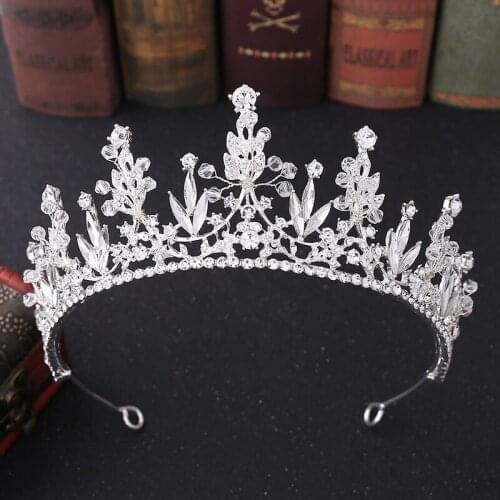 Handmade Bohemia Crystal Beaded Bridal Crowns And Tiaras Diamante Bride Diadem For Women Wedding Party Hair Accessories