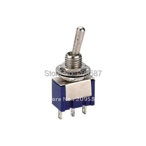 100pcs 3-Pin SPDT ON-ON Toggle Switch 6A 125VAC