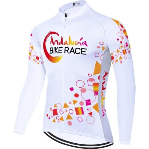 2021 Spain ANDALUCIA team cycling jersey summer spring quick dry tricotas hombre ciclismo Bike wear Shirt men jersey fabric