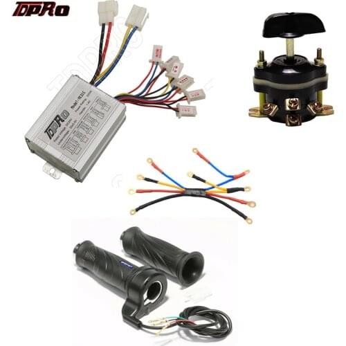 24V 500W Brushed Motor Speed Controller Box Brush Forward Reverse Switch Throttle Grips ATV Scooter Go kart Quad Buggy Pit Bike