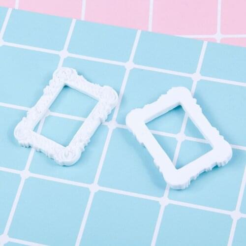5pcs 1/12 Mini Resin Photo Frame Dollhouse Miniature Accessories DIY Phone Case Model Toy Doll House Decor E56C
