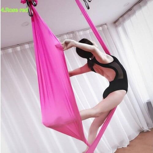 6 Meters Aerial Yoga Hammock Swing Latest Multifunction Anti-Gravity For Yoga Training Sporting Full 26 colors