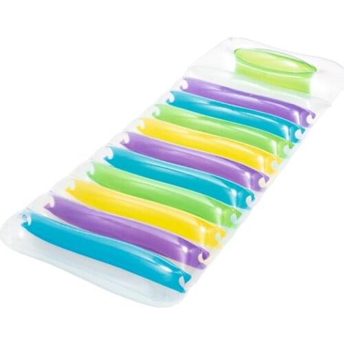 73'' Inflatable Deluxe Relaxing Lounge Swimming Pool Float Floating Air Mat Mattress Bed Swim Water Toys Pool Fun