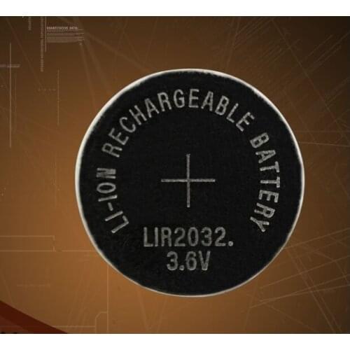20pcs/lot LIR2032 3.6V Button Coin Cell Battery LIR2032 Rechargeable Battery can replace CR2032 battery