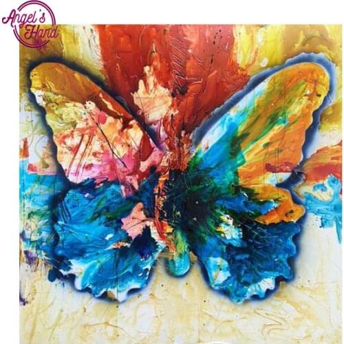 Diamond Embroidery 5D DIY Diamond Painting Colorful butterfly Diamond Painting Rhinestone Cross Stitch Decoration