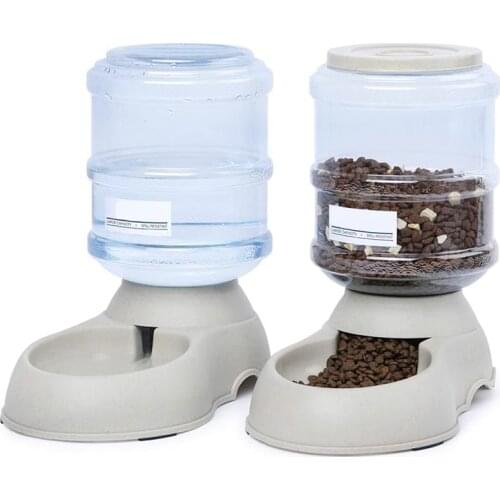 3.5L Pet Cat Automatic Feeders Large Capacity Cat Water Fountain Plastic Dog Water Bottle Feeding Bowls Water Dispenser