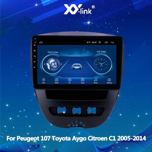 Android 10 One Din Car Multimedia Player For Peugeot 107 Toyota Aygo Citroen C1 2005-2014 Radio Stereo GPS Navigation WIFI
