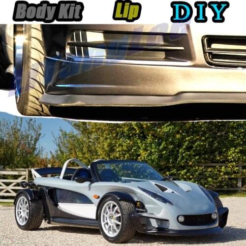 Car Bumper Lip Front Spoiler Skirt Deflector For Lotus 340R Tune Car Modified Body Kit VIP Hella Flush Lips