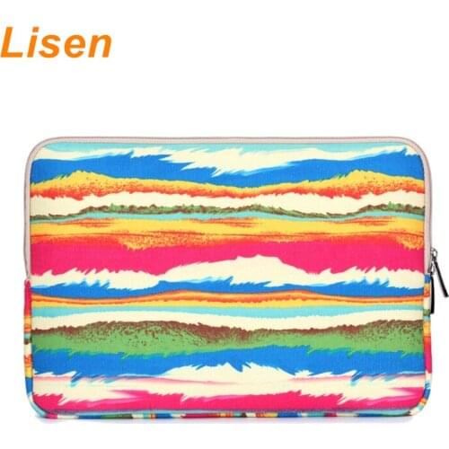 Brand Lisen Rainbow Laptop Bag 11",12",13",14",15.6 inch,Waterproof Sleeve Case For MacBook Notebook Air Pro 13.3",Dropship