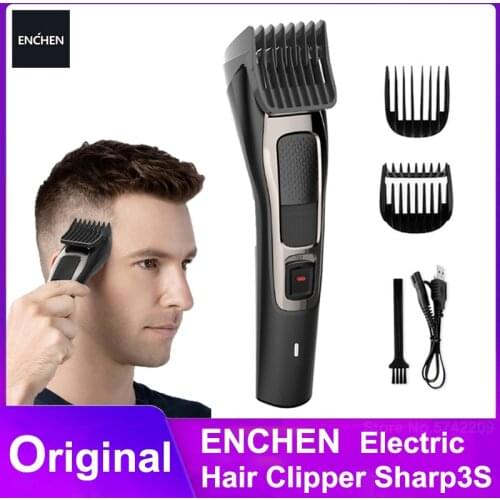 ENCHEN Sharp3S Mens Electric Hair Clipper Professional USB Rechargeable Hair Clipper Trimmer Hair Cutter for Men Adult