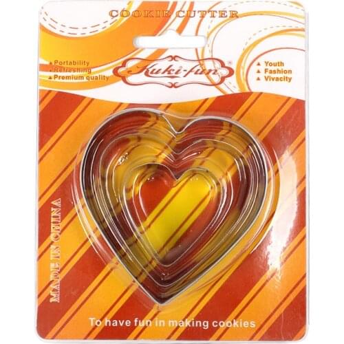 Heart Biscuit mold chocolate cooking tools Mould Fondant Sugar Craft Molds DIY Cake Decorating