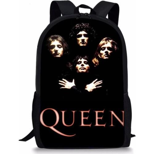 HaoYun Fashion Childrens School Backpack Queen Band Prints Pattern Toddlers School Bags Cartoon Design Teenagers Travel Bags