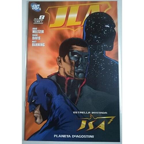 JLA No. 8, DC COMICS, EDITORIAL PLANETA - 2008, the Justice League, 1st Spanish edition, COMIC BOOK, author BRAD MELTZER