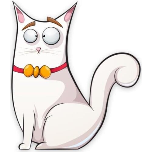 Cat innocent Sticker Plane Extreme