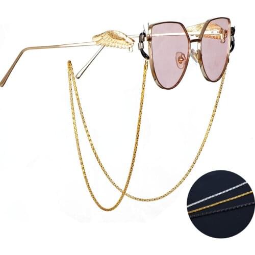Fashion Glasses Chain Metal Sunglasses Chains Lanyards Strap Necklace Eyeglass Link Chain Cords Eyewear Accessories