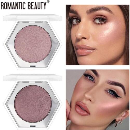 Monochrome High-gloss Powder Face And Body Highlighters Modification Pearly High-gloss Three-Dimensional Contouring Makeup TSLM1