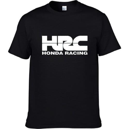 Mens short-sleeved Honda Racing HRC motorcycle brand T-shirtsMens popular summer clothing fashion short-sleeved cotton T-shirt