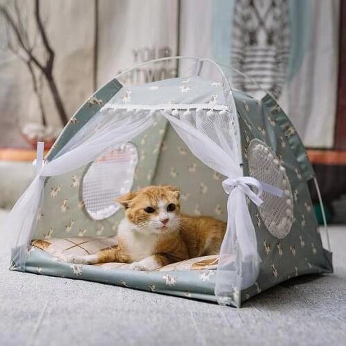 Cat Litter Summer Mat Mat Small Dog Teddy Kennel Tent Cat Litter Cat Pet Supplies Pet Bed for Dog Dog Accessories Supplies