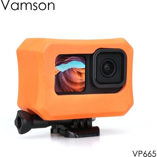 Vamson Orange EVA Protective Case for GoPro Hero 9 Black Water Floaty Action Sport Camera Accessories Float for Swiming VP665