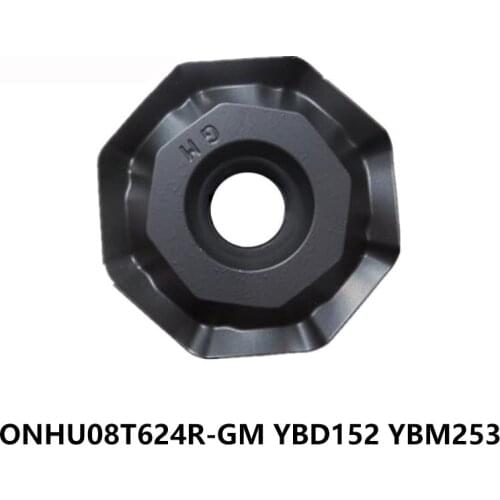 Original ONHU 08T624 ONHU08T624 ONHU08T624R-GM YBM253 YBD152 Carbide Inserts Lathe Cutter Turning Tool CNC Cutting