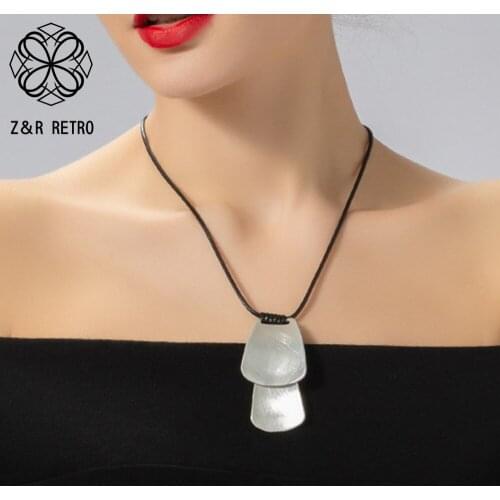 Chokers Necklace for Women Silver Color Pendants Geometric Statement Neck Costume Jewelry Chains Collar Suspension Accessories
