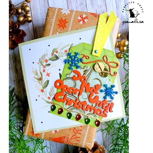 Panalisacraft Christmas do not open Metal Cutting Dies Stencils for DIY Scrapbooking album Decorative Embossing DIY Paper Cards