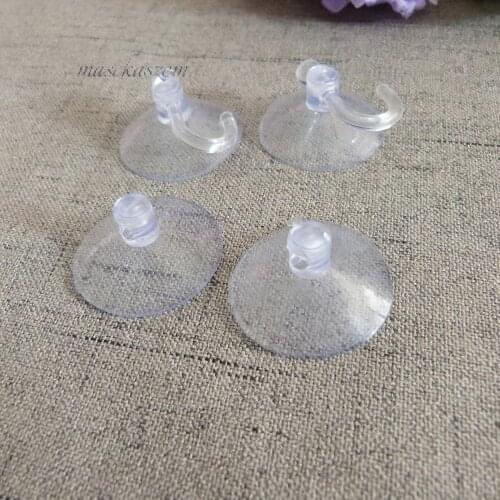 25mm/28mm/30mm/35mm/40mm/45mm PVC Plastic mushroom Suction Cups & plastic hooks for DIY accessories-100pcs