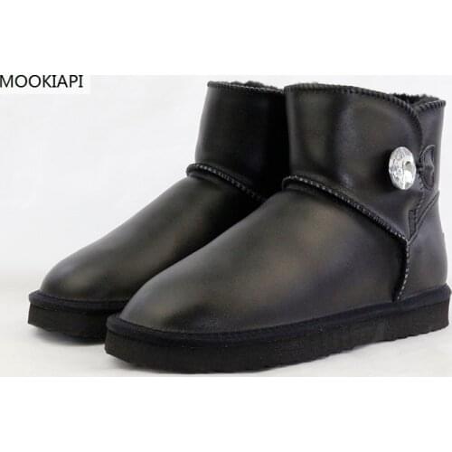 The latest high-quality snow boots in Europe in 2019, real leather, free delivery, the most comfortable womens shoes