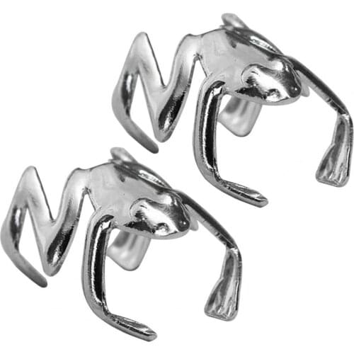 Trend Gothic Punk Frog Ear Cuffs for Women Men Animal Clip Earrings 1Pcs Ear Stud Clip Wrap Alloy Jewelry Gift