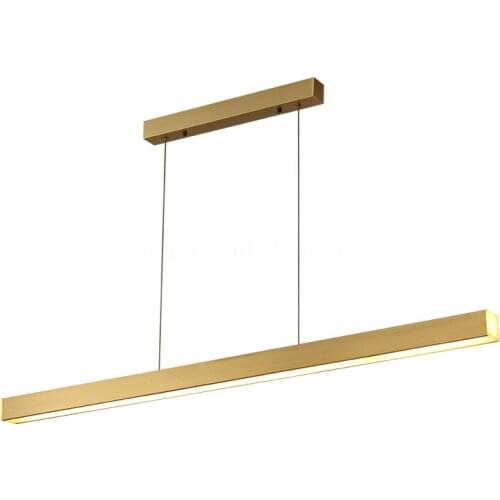 Modern Simple LED Rectangle Pendant Lights Living Room Decoration Ceiling Suspended Pendant Lamp Office Hanging Lighting Fixture