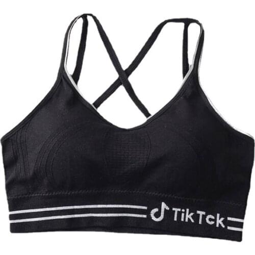 Sport Triangle Cup Lingerie Womens Lace Gathering No Steel Ring Thin Wrap Bra Tube Top