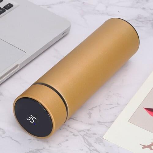 Smart 304 Stainless Steel Vacuum Water Cup Temperature Display Cup Business Gift in-Car Thermos