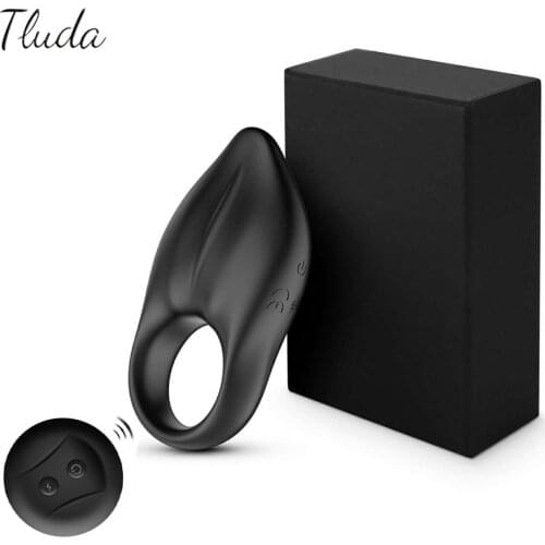 Time Delay Ejaculation Cock Ring Male Penis Vibrator Clitoris Stimulator Wireless remote control Sex Toy for a Couple Adult Men