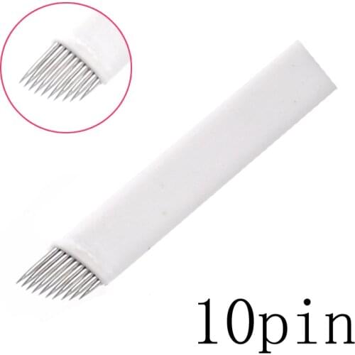 Eyebrow embroidery microblading blade tattoo needle manuapen blade for eyebrow tattoo permanent makeup50pcs