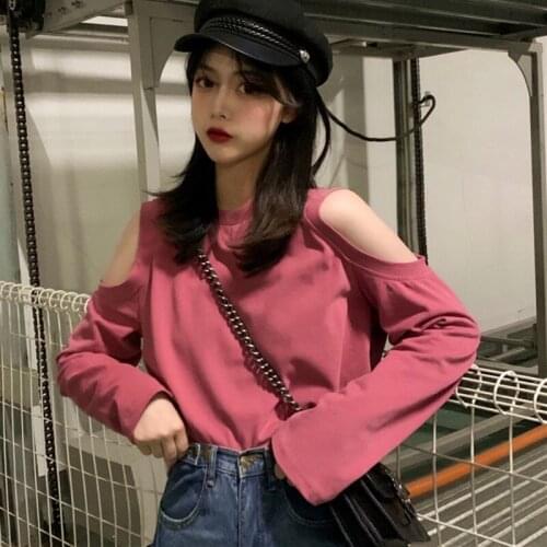 Cotton T Shirt Women 2021 Spring Autumn Long Sleeve Plus Size Korean Casual T-Shirt Female Slim undershirt Fashion Harajuku 13