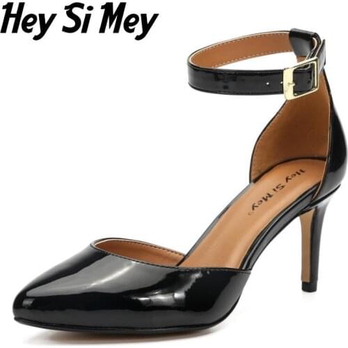 Women Pumps Big Size 38-48 ladys sandals High heels6-8cm women shoes sandalias mujer 2019 sapato feminino tacones mujer