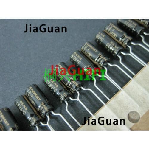 10PCS ELNA STARGET 10V47UF 5X11MM ROD 47UF 10V Black Gold 47uF/10V filter audio electrolytic capacitor 10v 47uf