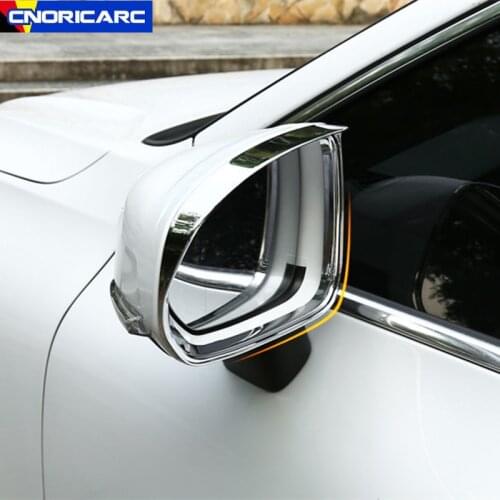 Car Styling Rearview Mirror Rainproof Cover Sun Visor Frame Trim For Volvo XC40 2019 Exterior Decoration Accessories