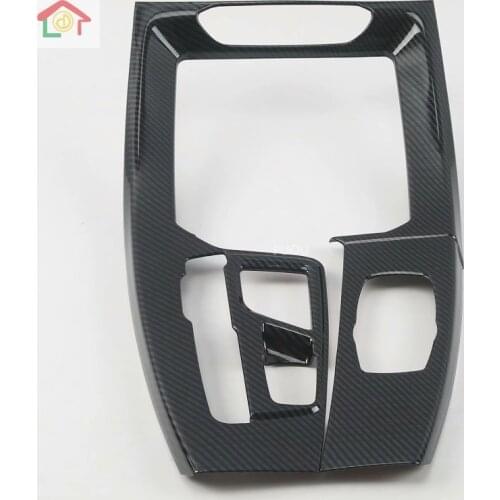 Car Stylings Gear Shift Cup Holder Panel Cover Frame Trim Sticker Interior Mouldings Accessories for 2018 BMW X3 G01 X4 G02