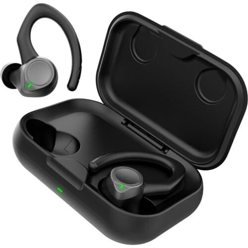 BE1036 True Wireless Headphones BT 5.1 Ear Hook Earbuds with Dual Mic Music Earphone IPX5 Waterproof Sport Headset Touch Control
