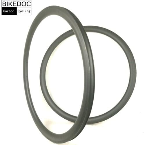 BIKEDOC 700C *23MM Width Carbon Rims Clincher 38MM 3K UD Full Carbon Bicycle Rims