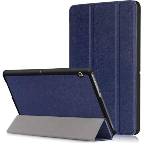 Case for HUAWEI MediaPad T3 10.0/Honor Play Pad 2 AGS-W09 AGS-L09 AGS-L03 9.6" Trifold Leather Smart Protective Stand Cover+film