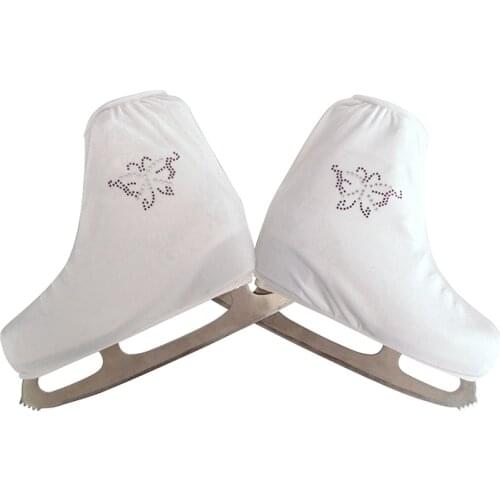 Nasinaya Figure Skating Shoes Cover Velvet for Kids Adult Protective Roller Skate Ice Skating Accessories shiny Rhinestones 21