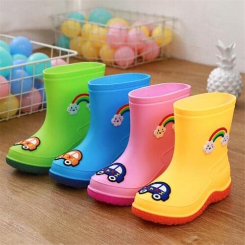 New Cartoon 3D Three-dimensional Childrens Rain Boots Non-slip High Waterproof Fashion Kids Water Boot