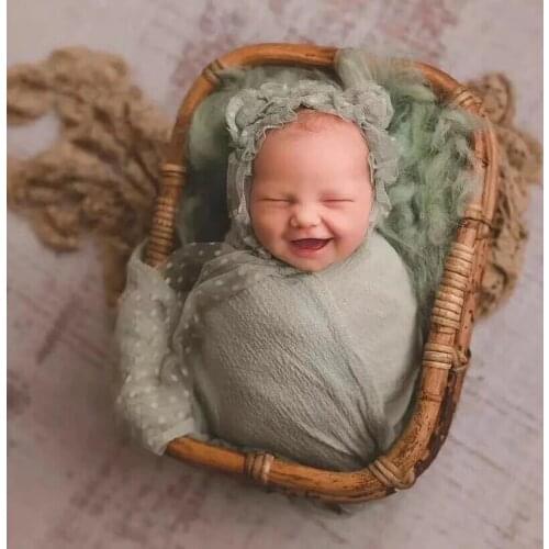 Baby Prop for Photography Shoot Photography props Newborn Photography Accessories Handmade Retro Woven Basket Fotografie Studio