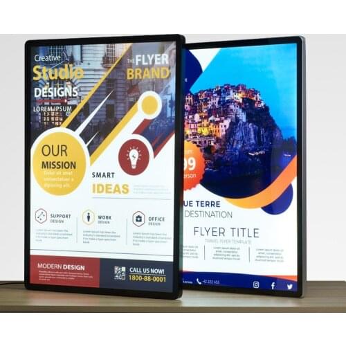 Flexible led board lightbox allumnum frame flexible led board led advertising